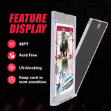 25 Pack Magnetic Card Holder For 35PT Trading Sports Cards - Top-Down View