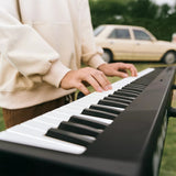 Folding Digital Piano 88 Key Velocity-Sensitive + Carry Case Pedal - Front View
