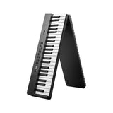Folding Digital Piano 88 Key Velocity-Sensitive + Carry Case Pedal - 45-Degree Angle