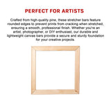 50x Canvas Stretcher Bars Frames Pine Wood - Rear View
