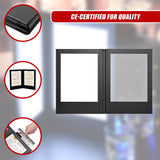 LED Back Lit Light Menu Holder Cover Folding Double Panel - Rear View