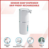 Sensor Soap Dispenser Drip Proof Rechargeable - Front View