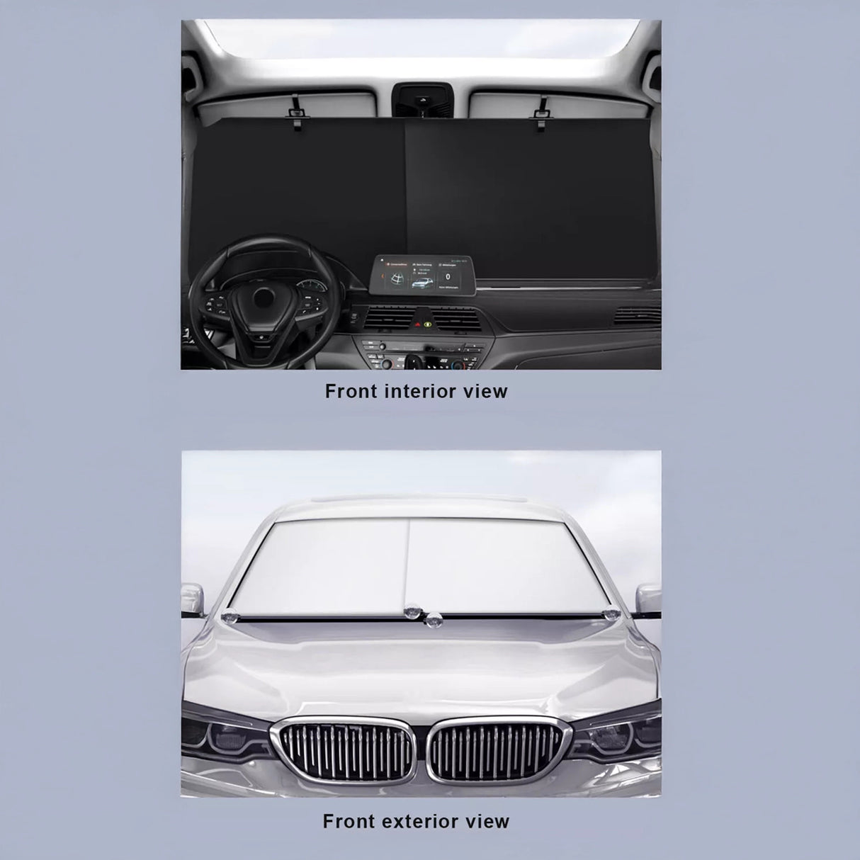 Retractable Sunshade for Car Windshield &ndash; UV Protection Window Cover