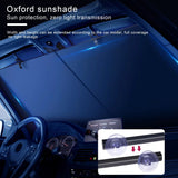 Retractable Sunshade for Car Windshield &ndash; UV Protection Window Cover - 45-Degree Angle