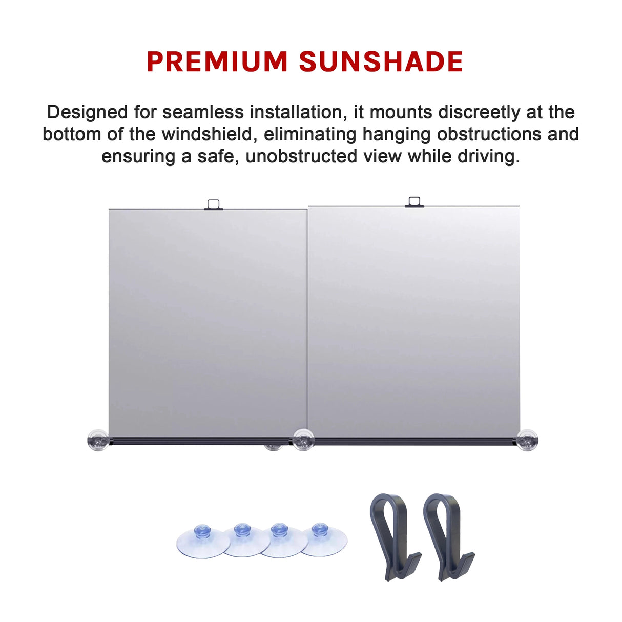 Retractable Sunshade for Car Windshield &ndash; UV Protection Window Cover