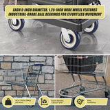 8 x 5" Diameter Wheels Nuts and Bolts included