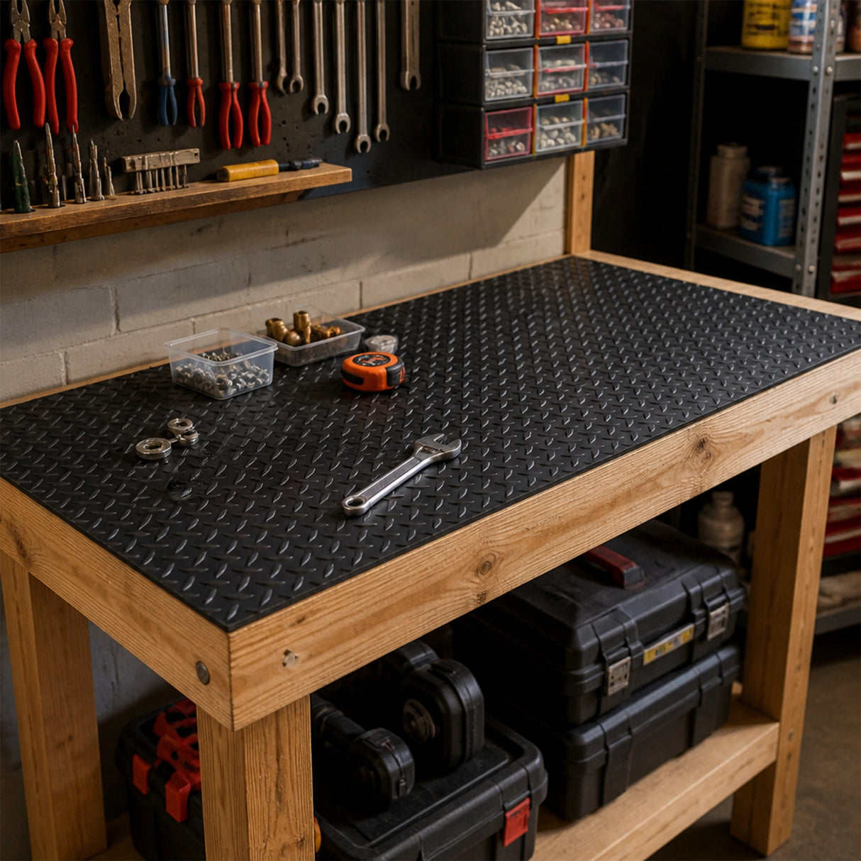 Workshop Bench Protector Rubber Mat Heavy Duty Garage Shed Greenhouse Workbench