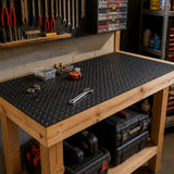 Workshop Bench Protector Rubber Mat Heavy Duty Garage Shed Greenhouse Workbench - Front View