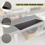 Workshop Bench Protector Rubber Mat Heavy Duty Garage Shed Greenhouse Workbench - Low Angle