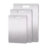 3 x 304SS Cutting Chopping Board Stainless Steel - Rear View