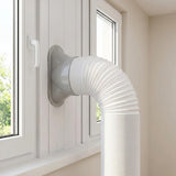 Portable Air Conditioner Window Kit &ndash; Exhaust Hose Adaptor Pipe & Slide Plate