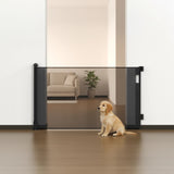 Retractable Baby Safety Fence Pet Stair Gate Barrier for Kids Dog Cat 3M - Top-Down View