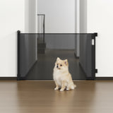 Retractable Baby Safety Fence Pet Stair Gate Barrier for Kids Dog Cat 3M - Rear View
