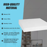 12x Smooth Drop Ceiling Tile 2ft x 2ft PVC Ceiling Panel - Side View