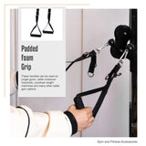 2 x Universal Foam Handle Exercise Machine Attachments - Extra Image
