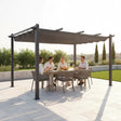 3x4M Aluminium Pergola Marquee with Retractable Roof &ndash; Garden Canopy