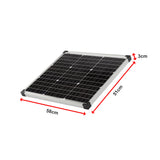 50W 12V Monocrystalline Solar Kit &ndash; PV Charger Panel for Off-Grid & RV
