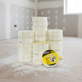 24-Pack Fibreglass Plasterboard Joint Tapes &ndash; 50mm x 90m Self-Adhesive Drywall Mesh Rolls - Side View