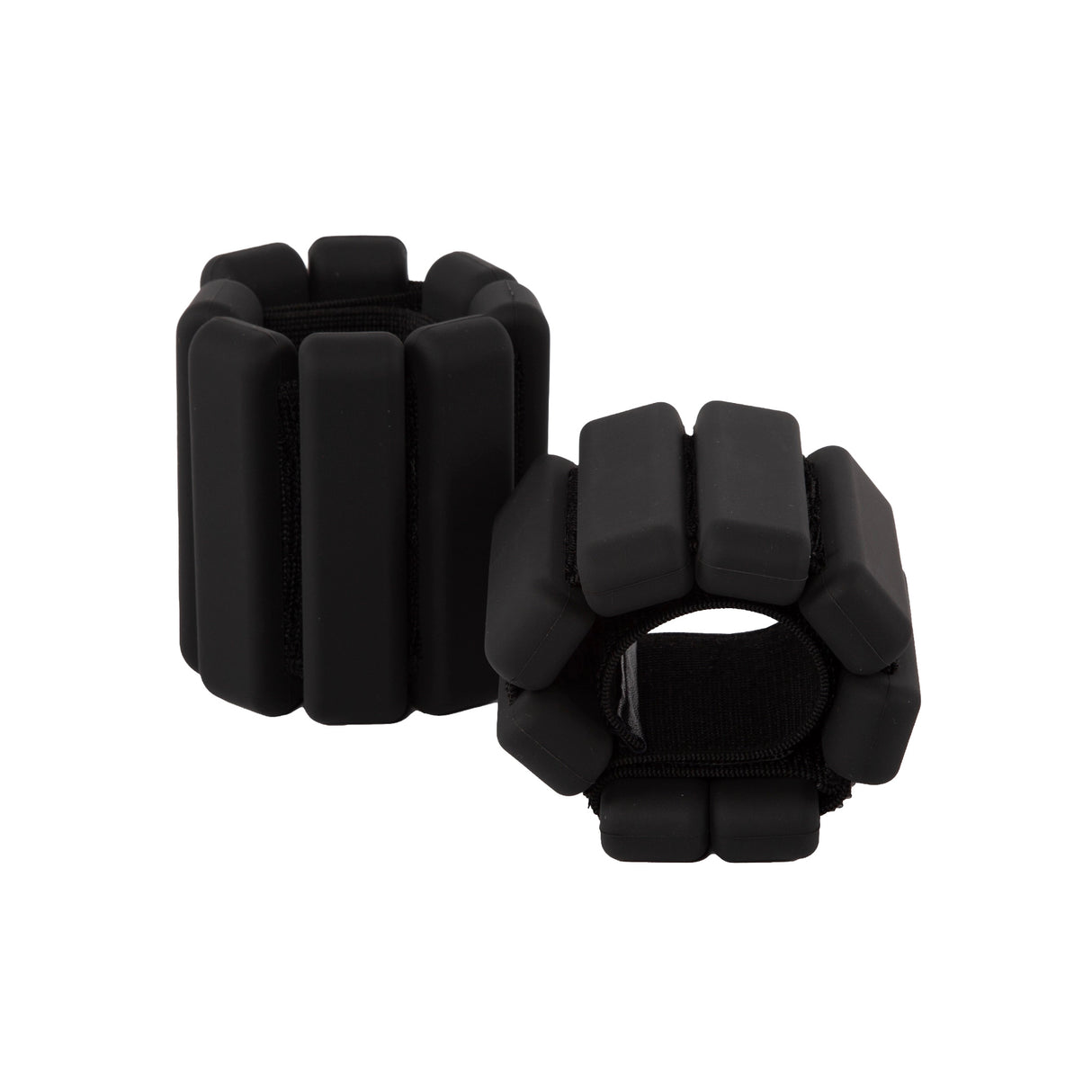 2-Piece Ankle & Wrist Weights &ndash; 1kg Pair Adjustable Workout Bangles (Black)