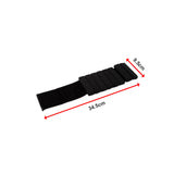 2-Piece Ankle & Wrist Weights &ndash; 2kg Pair Adjustable Workout Bangles (Black)