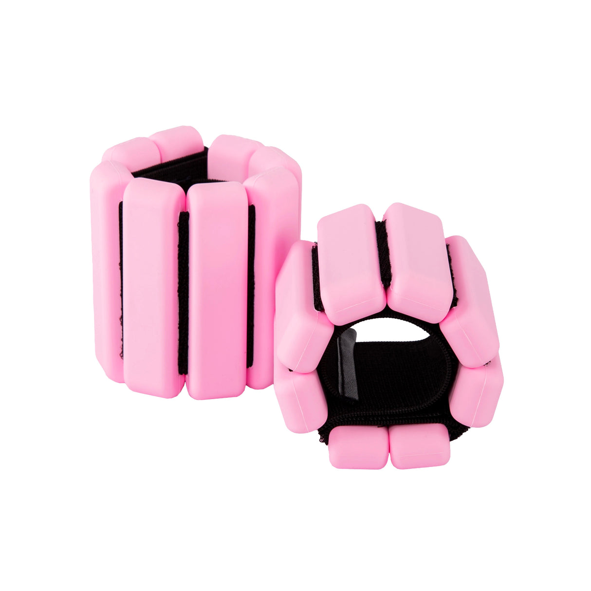 2-Piece Ankle & Wrist Weights &ndash; 1kg Pair Adjustable Workout Bangles (Pink)