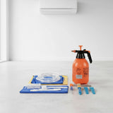 Waterproof AC Cleaning Cover Bag Kit &ndash; Leakproof Wash Bag for Wall Units - Side View