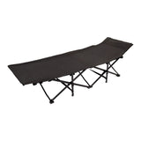 Camping Bed Elevated Cot with Mattress Foldable Outdoor Adult Sleeping - 45-Degree Angle
