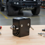 Adjustable Folding UHF Antennas Mount Bracket &ndash; Black Bullbar Clamp
