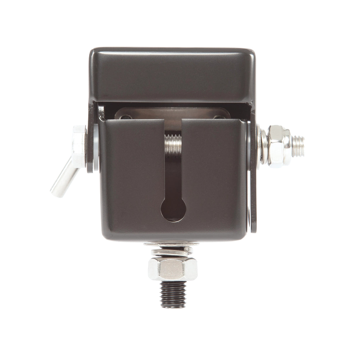 Adjustable Folding UHF Antennas Mount Bracket &ndash; Black Bullbar Clamp