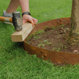 60cm Steel Garden Tree Ring with Spikes &ndash; Heavy-Duty Root Barrier & Edging