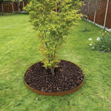 60cm Steel Garden Tree Ring with Spikes &ndash; Heavy-Duty Root Barrier & Edging
