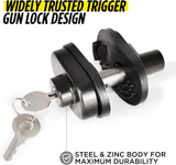 6pcs Keyed Alike Trigger Locks &ndash; Gun Safety Lock Set for Pistol, Rifle & Shotgun