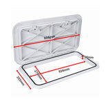 606 x 353mm White Boat Access Hatch &ndash; Marine Deck Inspection Lid for Boat, Yacht & RV Use