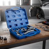 6pc Heavy Duty Ball Joint & Tie Rod Tool Kit &ndash; Pitman Arm Puller Remover Set - Close-Up Angle