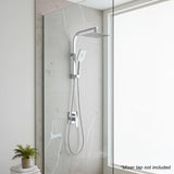 Wall Mounted Chrome Dual Shower Mixer &ndash; Rainfall & Handheld Massage Head