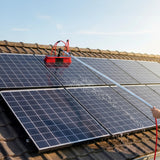 7m Water Fed Pole Cleaning Kit &ndash; Solar Panel & Window Cleaner System with Brush - Side View