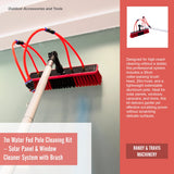 7m Water Fed Pole Cleaning Kit &ndash; Solar Panel & Window Cleaner System with Brush