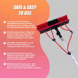 7m Water Fed Pole Cleaning Kit &ndash; Solar Panel & Window Cleaner System with Brush - Close-Up Angle