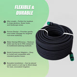 50m Porous Soaker Hose &ndash; Leaky Garden Irrigation Pipe for Efficient Watering - Rear View