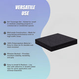 5m&sup2; Black Carpet Tiles Set &ndash; Commercial & Domestic Flooring for Office, Retail, Home
