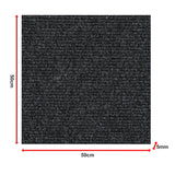 5m&sup2; Black Carpet Tiles Set &ndash; Commercial & Domestic Flooring for Office, Retail, Home - Extra Image