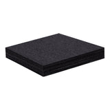 5m&sup2; Black Carpet Tiles Set &ndash; Commercial & Domestic Flooring for Office, Retail, Home - Top-Down View