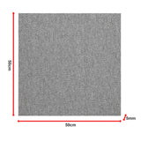5m&sup2; Light Grey Carpet Tiles Set &ndash; Commercial & Domestic Flooring for Office, Retail, Home - Extra Image