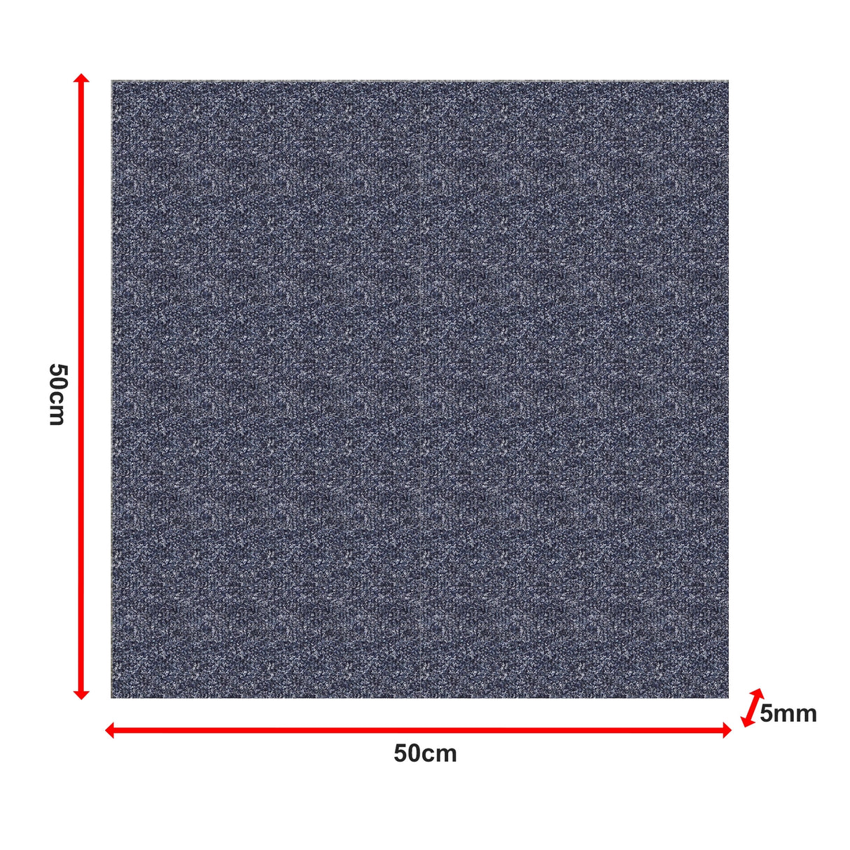 5m&sup2; Blue Carpet Tiles Set &ndash; Commercial & Domestic Flooring for Office, Retail, Home