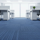 5m&sup2; Blue Carpet Tiles Set &ndash; Commercial & Domestic Flooring for Office, Retail, Home