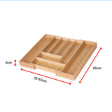 Extendable Cutlery Tray Drawer Organiser &ndash; 6 to 8 Compartment Kitchen Utensil Storage Solution - Extra Image