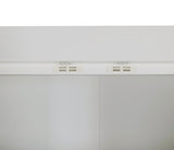 3 Door White Wardrobe &ndash; Gold Handles, Hanging Rail & Shelves