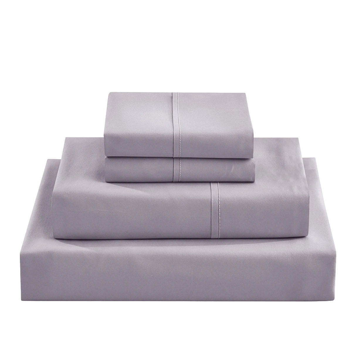 Double Bed Sheet Set &ndash; 1800 Series Microfiber, Deep Pocket, Soft & Breathable, Grey