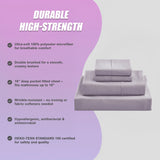 King Bed Sheet Set &ndash; 1800 Series Microfiber, Deep Pocket, Soft & Breathable, Grey