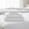 Double Bed Sheet Set &ndash; 1800 Series Microfiber, Deep Pocket, Soft & Breathable, White